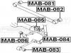 FEBEST MAB084 САЙЛЕНБЛОК ЗАДНЕЙ НИЖНЕЙ ПРОДОЛЬНОЙ ТЯГИ