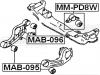 FEBEST MAB096 САЙЛЕНБЛОК ПОДУШКИ ДИФФЕРЕНЦИАЛА