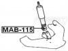 FEBEST MAB115 САЙЛЕНБЛОК ПЕРЕДНЕГО АМОРТИЗАТОРА (MITSUBISHI PAJERO II V14W-V55W 1991-1999 MITSUBISHI PAJERO II V14