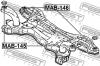 FEBEST MAB-145 Сайлентблок передней балки