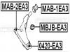 FEBEST MAB2EA3 САЙЛЕНБЛОК ПЕРЕДНИЙ ПЕРЕДНЕГО РЫЧАГА