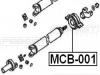 FEBEST MCB001 ПОДШИПНИК ПОДВЕСНОЙ КАРДАННОГО ВАЛА [13]