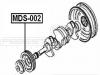 FEBEST MDS002 ШКИВ КОЛЕНВАЛА (HYUNDAI GALLOPER/INNOVATION 2000-2003 HYUNDAI H100 (AU Truck) 1997- HYUNDAI TERRACAN