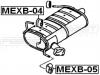 FEBEST MEXB-05 ПОДУШКА КРЕПЛЕНИЯ ГЛУШИТЕЛЯ () FEBEST