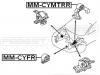 FEBEST MM-CYMTRR Подушка двигателя задняя