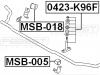FEBEST MSB-005 Втулка стабилизатора передняя