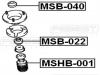 FEBEST MSB022 Втулка переднего амортизатора (mitsubishi pajero i