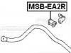 FEBEST MSBEA2R ВТУЛКА ЗАДНЕГО СТАБИЛИЗАТОРА D19