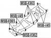 FEBEST MSB-K961 Подушка подрамника