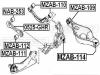 FEBEST MZAB-111 Сайлентблок рычага: MAZDA 6 WAGON GH 2007-
