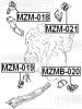 FEBEST MZM019 ПОДУШКА ДВИГАТЕЛЯ ПЕРЕДНЯЯ