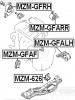FEBEST MZMGFALH ПОДУШКА ДВИГАТЕЛЯ ЛЕВАЯ AT