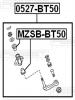 FEBEST MZSB-BT50 Втулка маятникового рычага