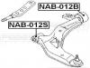 FEBEST NAB-012B Сайлентблок задний переднего рычага