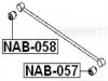 FEBEST NAB058 САЙЛЕНБЛОК ЗАДНЕГО ПОПЕРЕЧНОГО РЫЧАГА (NISSAN PATROL (GR) Y61 2000- NISSAN PATROL SAFARI Y60 1987-19