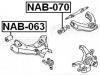 FEBEST NAB070 NAB-070_сайленблок верхн.рычага/ Nissan Terrano II R20 1993-2006