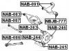 FEBEST NAB083 САЙЛЕНБЛОК ЗАДНЕГО РЫЧАГА (NISSAN 350Z (Z33) 2002- NISSAN INFINITI G35 (V35) 2002-2007 NISSAN SKYLIN