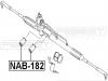 FEBEST NAB182 САЙЛЕНБЛОК РУЛЕВОЙ РЕЙКИ (NISSAN INFINITI I30/I35 CA33 1999-2004 NISSAN MAXIMA CEFIRO A33 1998-2003)