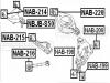FEBEST NAB215 САЙЛЕНБЛОК ЗАДНЕЙ ТЯГИ (NISSAN INFINITI FX35/FX45 S50 2002-) FEBEST