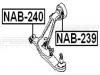FEBEST NAB-239 Сайлентблок задний переднего рычага без кронштейна