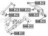 FEBEST NAB253 САЙЛЕНБЛОК ЗАДНЕЙ ТЯГИ (NISSAN ELGRAND E50 1997-2002) FEBEST