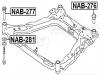 FEBEST NAB276 САЙЛЕНБЛОК ПОДРАМНИКА ЗАДНИЙ (NISSAN QASHQAI J10F 2006- NISSAN QASHQAI J10F 4WD 2006- NISSAN QASHQAI