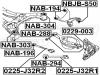 FEBEST NAB-294 Сайлентблок задней подвески