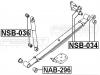 FEBEST NAB-296 Сайлентблок задней рессоры