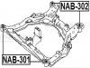 FEBEST NAB302 САЙЛЕНБЛОК ПОДРАМНИКА ЗАДНИЙ (NISSAN TEANA (PRC) J31Z 2004-2008: NISSAN TEANA J31 2003-2008) FEBEST