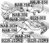 FEBEST NAB303 САЙЛЕНБЛОК ЗАДНЕЙ БАЛКИ [13]