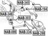 FEBEST NAB-346 САЙЛЕНБЛОК ЗАДНЕЙ БАЛКИ (ГИДРАВЛИЧЕСКИЙ)