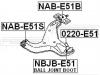 FEBEST NABE51B САЙЛЕНБЛОК ЗАДНИЙ ПЕРЕДНЕГО РЫЧАГА (NISSAN ELGRAND E51 2002-) FEBEST