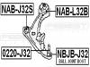 FEBEST NAB-L32B Сайлентблок задний переднего рычага