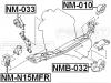 FEBEST NM-010 Подушка двигателя задняя