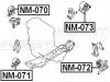 FEBEST NM-071 Подушка под двигатель