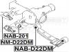 FEBEST NM-D22DM Подушка заднего дифференциала