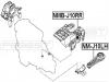 FEBEST NMJ10LH NM-J10LH_подушка двиг.лев./ Nissan Qashqai J10F 06]