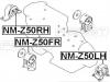 FEBEST NM-Z50FR Подушка двигателя передняя