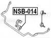 FEBEST NSB014 ВТУЛКА ПЕРЕДНЕГО СТАБИЛИЗАТОРА D25 (NISSAN AVENIR W11 1998- NISSAN EXPERT VW11 1999-2006 NISSAN INFI