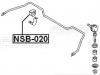 FEBEST NSB-020 Втулка переднего стабилизатора