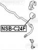 FEBEST NSB-C24F Втулка переднего стабилизатора