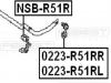 FEBEST NSBR51R ВТУЛКА ЗАДНЕГО СТАБИЛИЗАТОРА D26 (NISSAN ARMADA TA60/INFINITI QX56 (JA60) 2003- NISSAN PATHFINDER R5