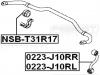 FEBEST NSB-T31R17 Втулка стабилизатора: NISSAN QASHQAI J10F 2006-