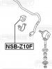 FEBEST NSB-Z10F Втулка переднего стабилизатора