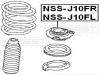 FEBEST NSSJ10FL ОПОРА ПЕРЕДНЕГО АМОРТИЗАТОРА ЛЕВАЯ (NISSAN QASHQAI J10F 2006-) FEBEST