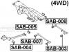 FEBEST SAB-007 Сайлентблок заднего поперечного рычага