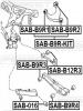 FEBEST SABB9R1 САЙЛЕНБЛОК ЗАДНЕГО ВЕРХНЕГО РЫЧАГА (SUBARU B9 TRIBECA 2004-) FEBEST