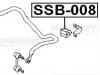 FEBEST SSB008 ВТУЛКА ЗАДНЕГО СТАБИЛИЗАТОРА D13 (SUBARU LEGACY B12 1997-2003) FEBEST