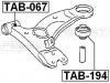 FEBEST TAB194 САЙЛЕНБЛОК ЗАДНИЙ ПЕРЕДНЕГО РЫЧАГА (TOYOTA CALDINA CT197/ST198 1998-2002 TOYOTA CALDINA ST215/CT216