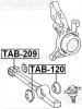FEBEST TAB209 САЙЛЕНБЛОК НИЖНЕГО ПЕРЕДНЕГО РЫЧАГА